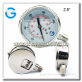 High quality stainless steel bourdon tube hydraulic oil pressure indicator